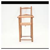 Vintage Wooden Doll High Chair