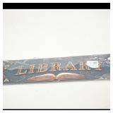 Library Decorative Sign