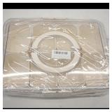 Clear Plastic Storage Box with Dividers