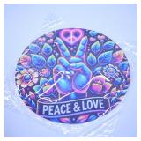 Peace & Love Round Wall Sign