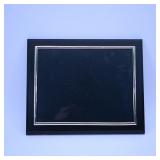 Black Plaque with Silver Trim
