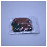 Colorful Leather Keychains Set