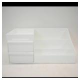 White Plastic Desk Organizer