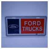 Ford Trucks License Plate Sign