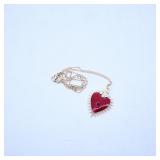 Heart-Shaped Pendant Necklace