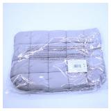 Quilted Gray Zippered Bag