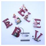 Crossroads Nativity Letter Ornaments Set