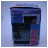 Number Bank Coin and Bill Safe