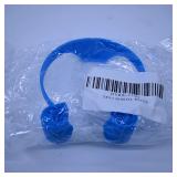 Blue Plastic Headband with Ear Covers