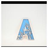 Floral Decorative Letters A, E, N, V