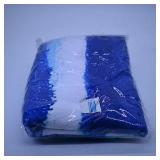 Blue and White Beach Towel