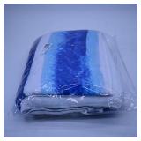 Blue Striped Beach Towel in Packaging