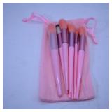 Pink Makeup Brush Set with Pouch