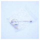 Silver-Tone Keychain with Ring and Chain