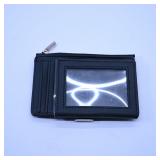 Black Leather Wallet with Money Clip