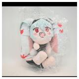 Cute Plush Toy with Blue Hair