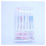 Yuguang 2 Lines Pen Set ï¿½ 6 Colors