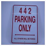 Parking Only Sign 442