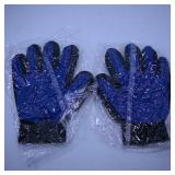 Blue and Black Work Gloves Set