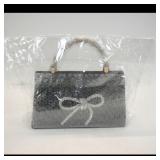 Black Handbag with Bow