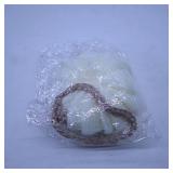 Mesh Bath Pouf with Rope Handle