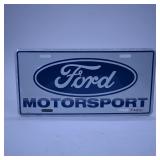 Ford Motorsport License Plate
