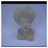 Textured Ceramic Bust Sculpture