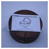 Wooden Covered Ashtray with Insert