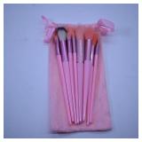 Pink Makeup Brush Set with Pouch