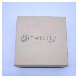 Twisted Silver Earrings in Box