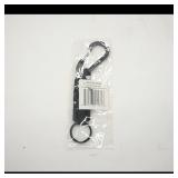 Black Paracord Keychain with Carabiner