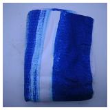 Blue and White Striped Towel