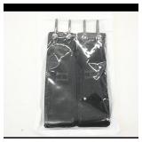 H Black Nylon Straps with Hooks