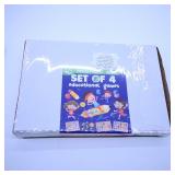 Set of 4 Educational Wooden Games