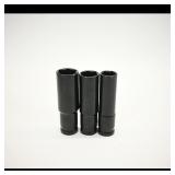 Black Hex Socket Wrenches 19mm 17mm 14mm