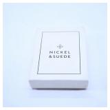 Nickel & Suede Polka Dot Earrings