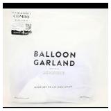 Minnidip Balloon Garland Clear & White Combo