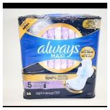 Always Maxi Pads Extra Heavy Overnight 36ct