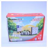PicassoTiles Race Car Parking Garage Set