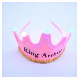 Light-Up Pink Crown Headband