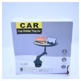 Car Cup Holder Tray with 360ï¿½ Swivel