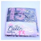 13th Birthday Pillow Cover 18x18 Inch