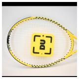 Yellow Tennis Racket with Black Grip