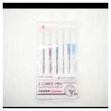 Yuguang 2 Lines Pen Set ï¿½ 6 Colors