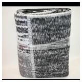 Black and Gray Plaid Rug
