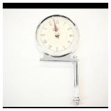 Chrome Wall Clock with Roman Numerals