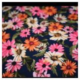 Floral Patterned Silk Fabric