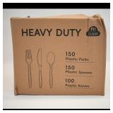 Heavy Duty Clear Plastic Cutlery Set