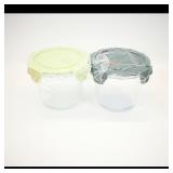 Set of 4 Plastic Storage Containers with Lids