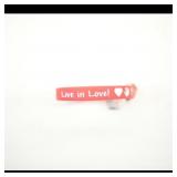 Red Inspirational Silicone Bracelet